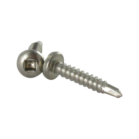 1 x Vis autoperceuse Tête cylindrique TC Carré 3.9X13 Empreinte carre 1 Inox A2