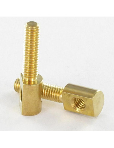 1 x Axe d articulation Laiton 10X35 M6