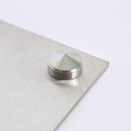 1 x Rosace conique ou cache vis (1 rosace et 1 cuvette de vis) Laiton chrome Diamètre 18 Pour Vis M6