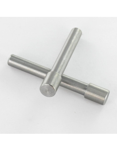 1 x Axes LONGS Acier brut 10X65