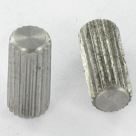 1 x Axes 6X14 XC 18PB Acier brut MOLETAGE DROIT