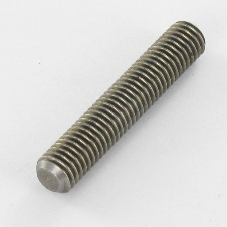 1 x Filet Acier brut M8X45 Percée et taraudée M5/15