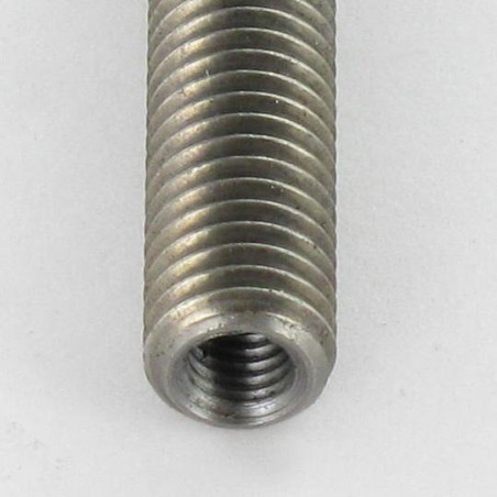 1 x Filet Acier brut M8X45 Percée et taraudée M5/15
