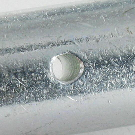 1 x Renfort de piquet pour piscine 20/12X129 Acier zingué 200 Heures brouillard salin sans rouille rouge