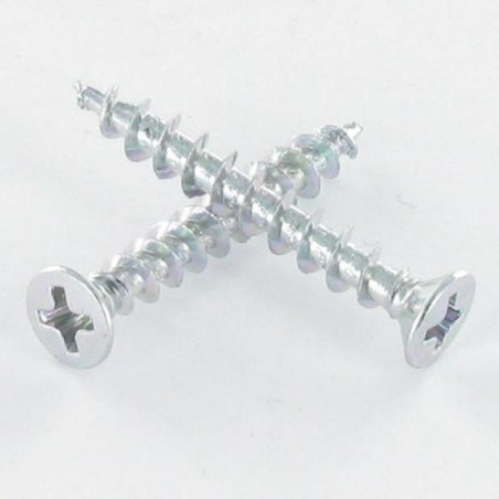 1 x Vis pvc Tête fraisée bombée TFB Phillips 4.3X45 zingué cr3 96 hbs sans rouille rouge
