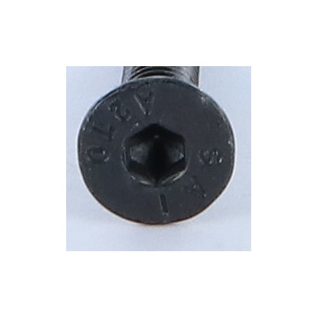 1 x Vis métaux Inox A2 FHC tête fraisée empreinte hexagonale creuse Clé de 4 HC4 M6X30 Noir Filetage total