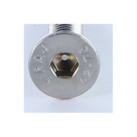 1 x Vis métaux Inox A2 FHC tête fraisée empreinte hexagonale creuse Clé de 4 HC4 M6X45 Filetage total