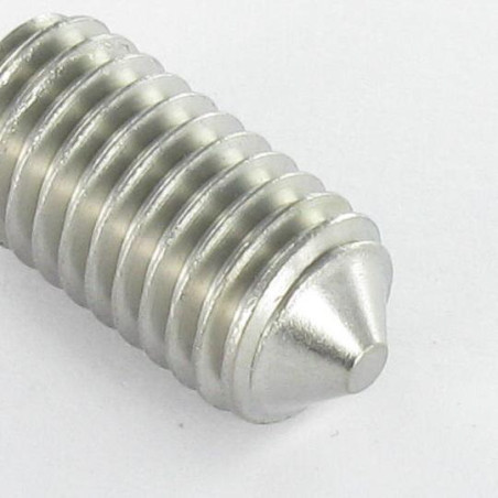 1 x Vis métaux Inox A2 Sans tête six pans creux (sthc) Clé de 2 HC2 M4X8 Bout pointeau