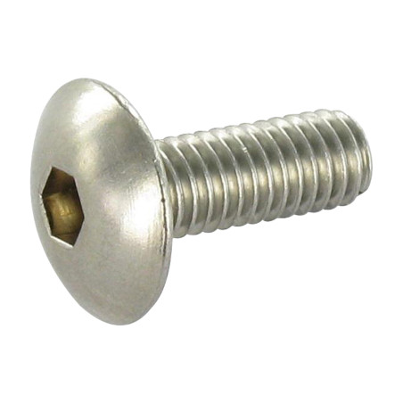 1 x Vis métaux Poelier Clé de 4 HC4 M6X30 Inox