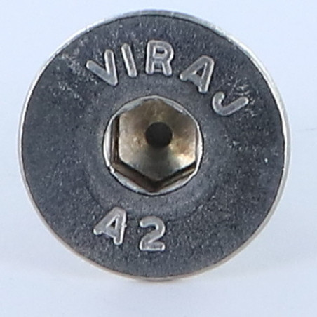 1 x Vis métaux Inox A2 FHC tête fraisée empreinte hexagonale creuse Clé de 6 HC6 M10X20 Filetage total