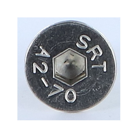 1 x Vis métaux Inox A2 FHC tête fraisée empreinte hexagonale creuse Clé de 4 HC4 M6X12 Filetage total