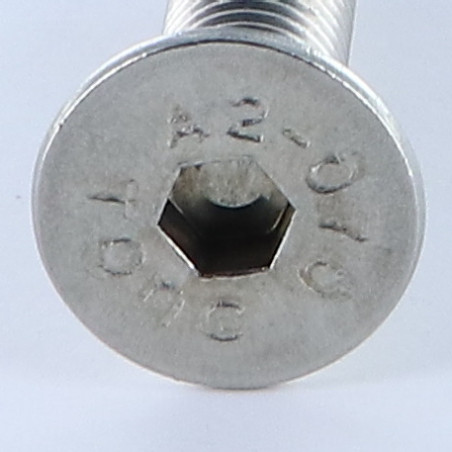 1 x Vis métaux Inox A2 FHC tête fraisée empreinte hexagonale creuse Clé de 8 HC8 M12X100 Filetage total