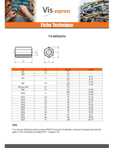 1 x Entretoise Hexagonale Inox A2 M10 Longueur...