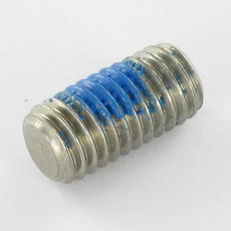1 x Vis métaux Inox A2 Sans tête six pans creux (sthc) Clé de 4 HC4 M8X16 Bout plat Frein filet
