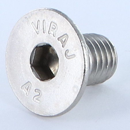 1 x Vis métaux Inox A2 FHC tête fraisée empreinte hexagonale creuse Clé de 6 HC6 M10X16 Filetage total