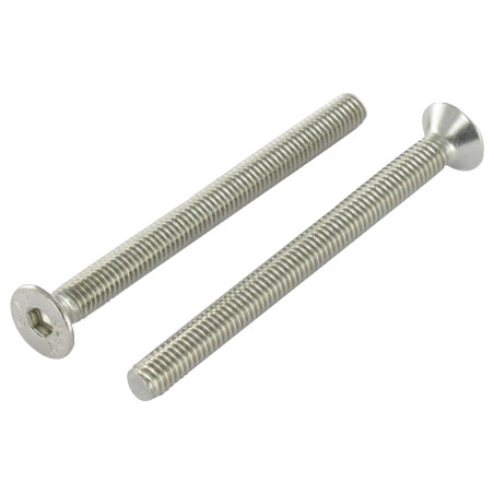 1 x Vis métaux Inox A2 FHC tête fraisée empreinte hexagonale creuse Clé de 12 HC12 M20X90 Filetage total
