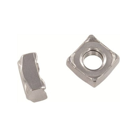 1 x Ecrou carré à souder M5 9X9X4.2 Inox A2