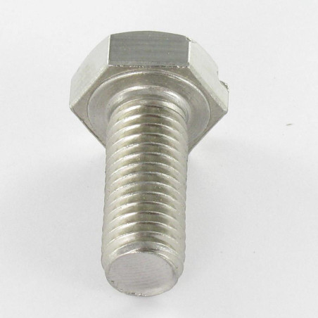 1 x Vis métaux Tête hexagonale TH Fendue Inox A2 M8X35