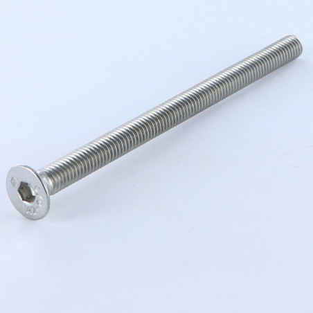 1 x Vis métaux Inox A2 FHC tête fraisée empreinte hexagonale creuse Clé de 5 HC5 M8X80 Filetage total
