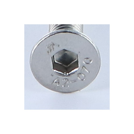 1 x Vis métaux Inox A2 FHC tête fraisée empreinte hexagonale creuse Clé de 4 HC4 M6X100 Filetage total