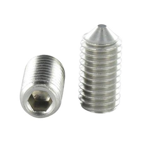 1 x Vis métaux Inox A2 Sans tête six pans creux (sthc) Clé de 1.5 HC1.5 M3X5 Bout pointeau microvis