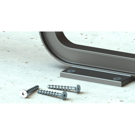 1 x Vis béton Tête fraisée TORX 5X50 Acier zingué