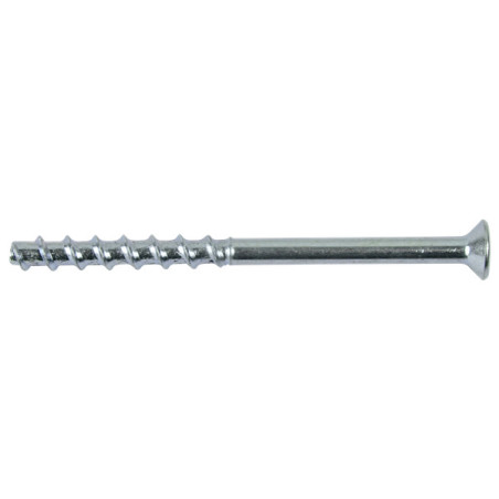 1 x Vis béton Tête fraisée TORX 6X80 Acier zingué