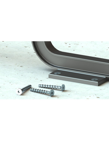 1 x Vis béton Tête fraisée TORX 8X80 Acier zingué