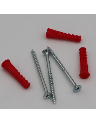 1 x KIT 3 Cheville Rouge 9X39 Avec 3 VBA Vis...