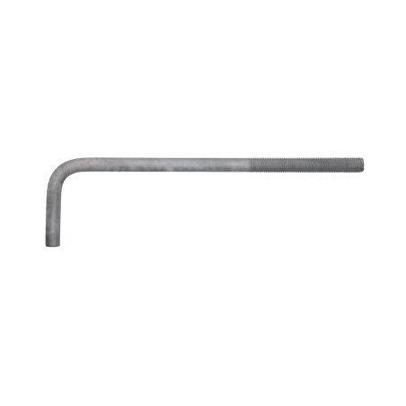 1 x Gond Métaux grande longueur M20X400 Filetée sur 150 Forte tenue à la corrosion Acier galvanisé à chaud