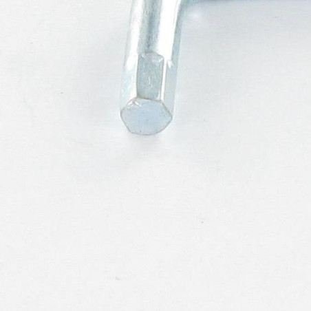1 x Clé Forme Z Pour Clé de 4 HC4 Longueur total 48 Acier zingué