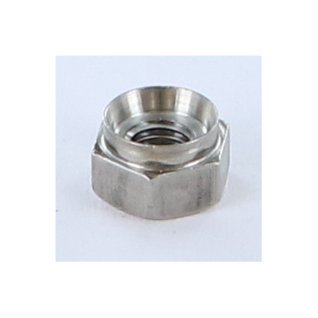1 x Ecrou à riveter Hexagonal M3 Epaisseur tole 20 Inox A2