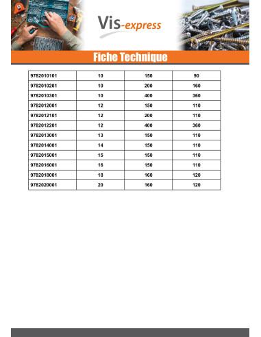 1 x Mèche pour béton 7X100