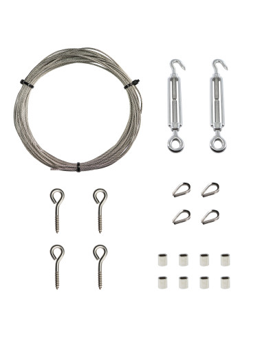 1 x Kit 15 mètres de cable inox diamètre 2