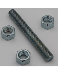 KIT 1 Filet M16X120 Avec 3 Ecrou M16 Acier zingué 2