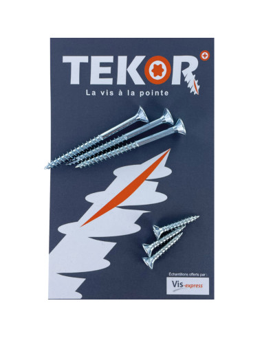 1 x Sachet ECHANTLLONS Vis bois TEKOR