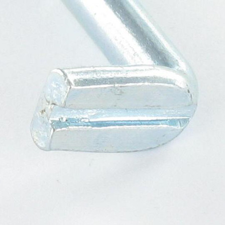 1 x Gonds à Vis TALON PLAT Fendue 5.2X50 Plate Acier zingué