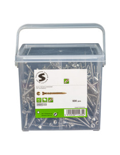 Seau de 400 Vis terrasse 5X60 Inox A2 Tête fraisée TORX...
