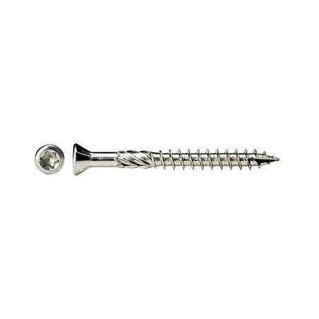 1 x Seau de 1000 Vis terrasse 5X50 Inox A2 Tête fraisée TORX T25 Inox A2