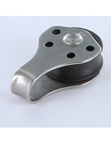 1 x POULIE SIMPLE De 25 Inox A2 CORDE De 6