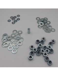 KIT Manchons Ecrous Rondelles Acier zingué