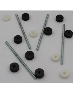 KIT Filet M6X130 Acier zingué Avec Ecrou