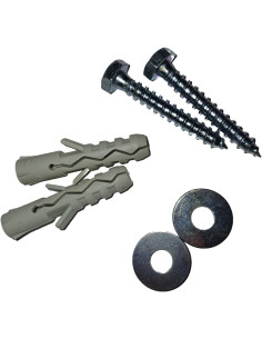 KIT 2 Tirefonds 6X40 AVEC2 Rondelle et 2 Cheville
