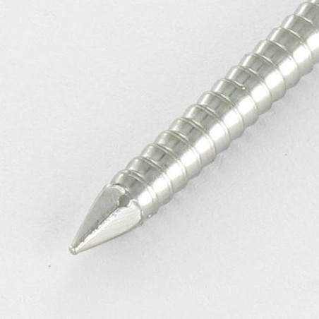 1 x Kg de pointes Inox A4 Tête ronde TR ANNELEE 2.5X50