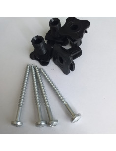 Sachet De 4 Vis Tête cylindrique TC 5X60 Avec 4 Ecrou Nylon
