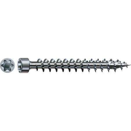 1 x Spax Vis bois Tête cylindrique TC TORX T40 8X200 Filetage total 4CUT WIROX