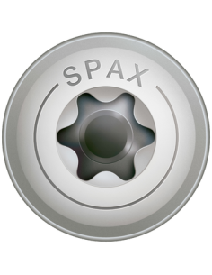 Spax Vis charpente tête disque Inox A2 8X160 Filetée sur... 2