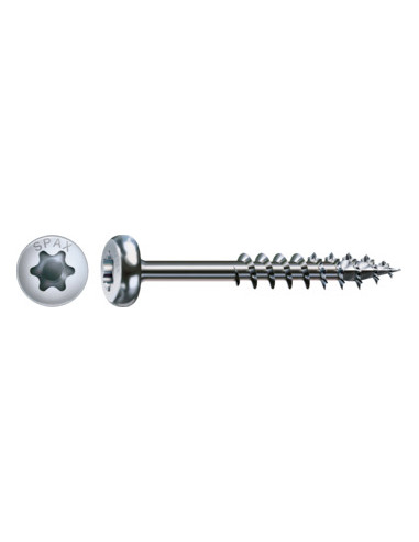 1 x Spax Vis bois Tête ronde TR T-STAR+ TORX...
