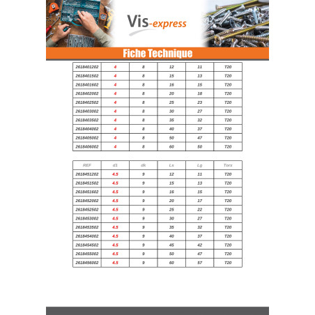 1 x Spax Vis bois Tête ronde TR T-STAR+ TORX T20 WIROX 4.5X15