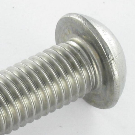 1 x Vis métaux Inox A2 BHC (Tête Bombée Hexagonal creux) M3X12 Filetage total Clé de 2 HC2 microvis